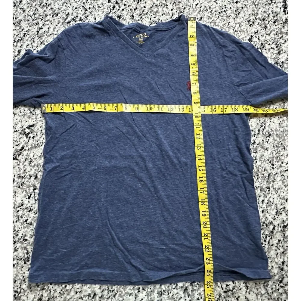 Polo Ralph Lauren Shirt‎ Mens M Long Sleeve T Shirt Cotton Blue